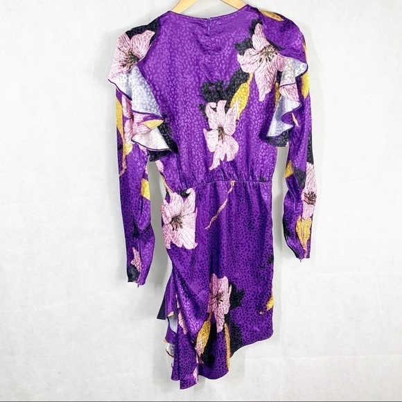 Dodo Bar Or Randy Purple Asymmetrical Mini dress US 6 - Picture 3 of 12
